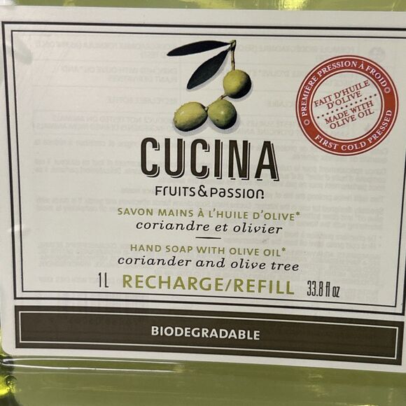 Fruits & Passion Coriander & Olive Cucina Hand Soap Refill 33.8 oz - Picture 2 of 6